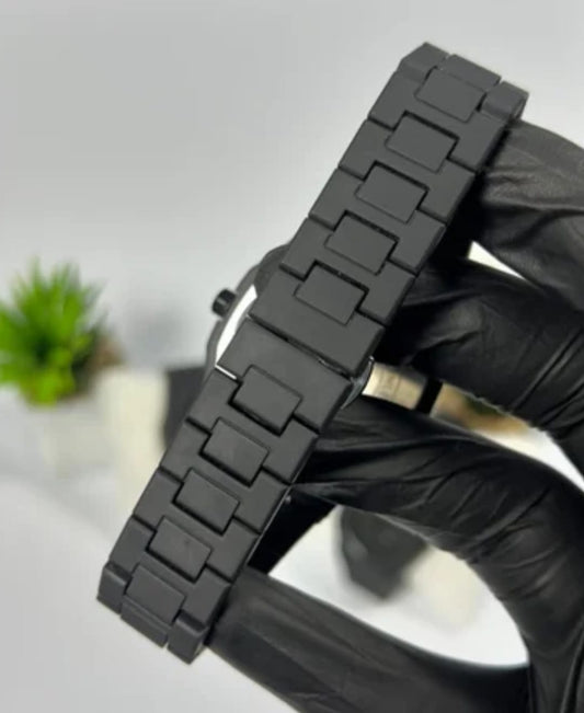 Black Arabic Aura Watch – Premium Design with Arabic Numerals